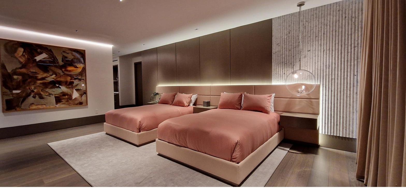 Luxury primary bedroom suite renovation