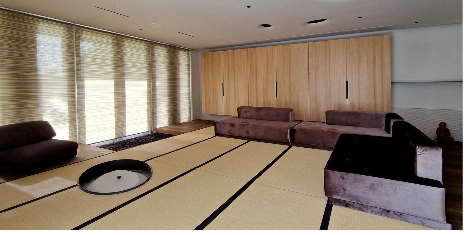 Custom furnished tatami lounge room